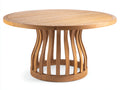 Table de jardin - Teck - 180 x 180 x 75 cm - Bois naturel - Style contemporain
